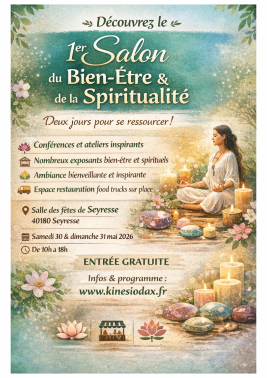 SALON BIEN ETRE ET SPIRITUALITE SEYRESSE 30/05 > 31/05/2026